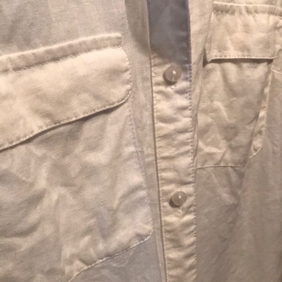 Linen cotton blend button down - Picture 3 of 4